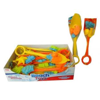 45cm Beach Spade with Moulds assorted ( ONLY SOLD in Display of 12 )