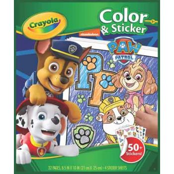 Crayola Colour & Sticker Book - Paw Patrol Crayola Colour & Sticker Book - Paw Patrol