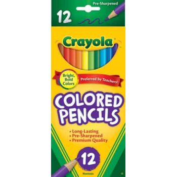 Crayola Full Size Coloured Pencils 12Pk