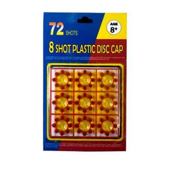 8 Shot Ring Caps - 72 Shots ( ONLY SOLD in Carton of 24 )