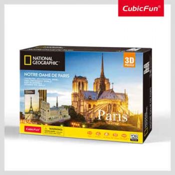 National Geographic 3D Puzzles Paris - Notre Dame 128pc