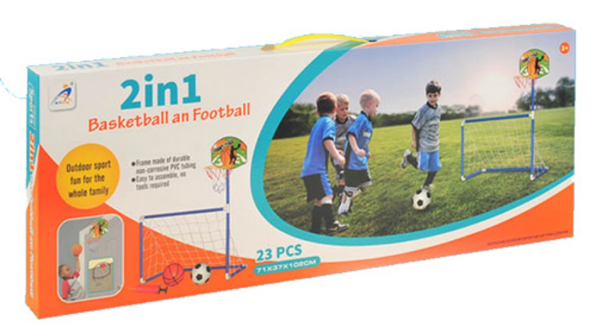 Picture of 2 In 1 Basketball & Football Goal
