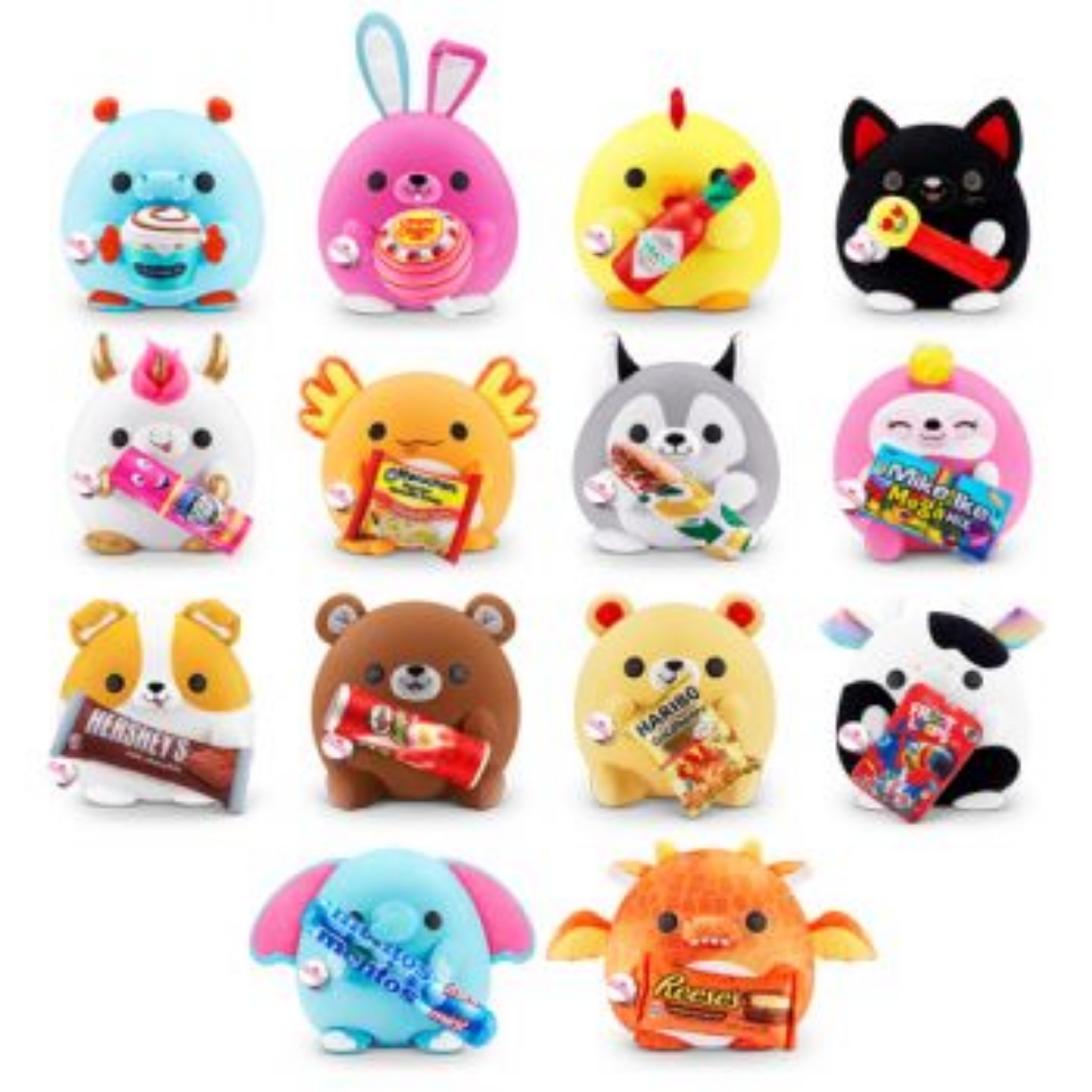 Picture of ZURU Snackles Core Licensed 14" Series 1 Wave 2 assorted ( ONLY SOLD in Carton of 6 ) ( was RRP $44.99 )