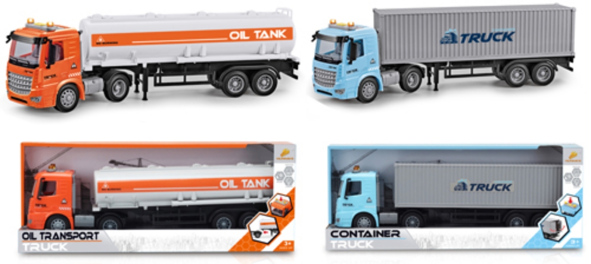 Picture of Oil Transport Truck & Container Truck 43cm with Lights & Sounds ( was RRP $39.99 )