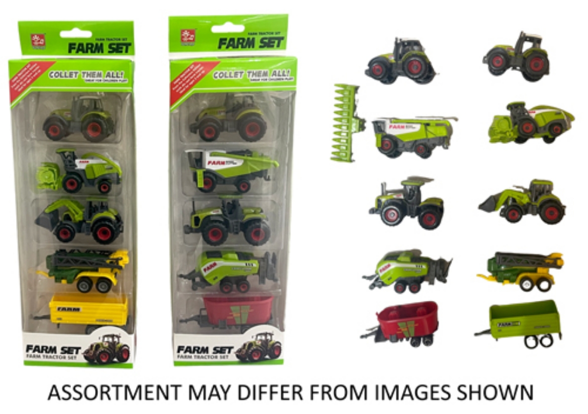 Picture of 5pce Diecast Farm Vehicle Set assorted
