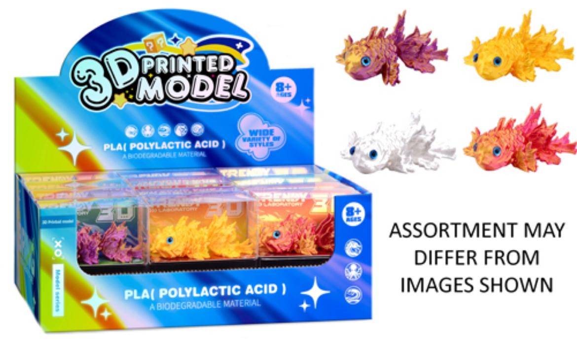 Picture of 3D Printed Firgures assorted - FISH ( ONLY SOLD in Display of 24 )