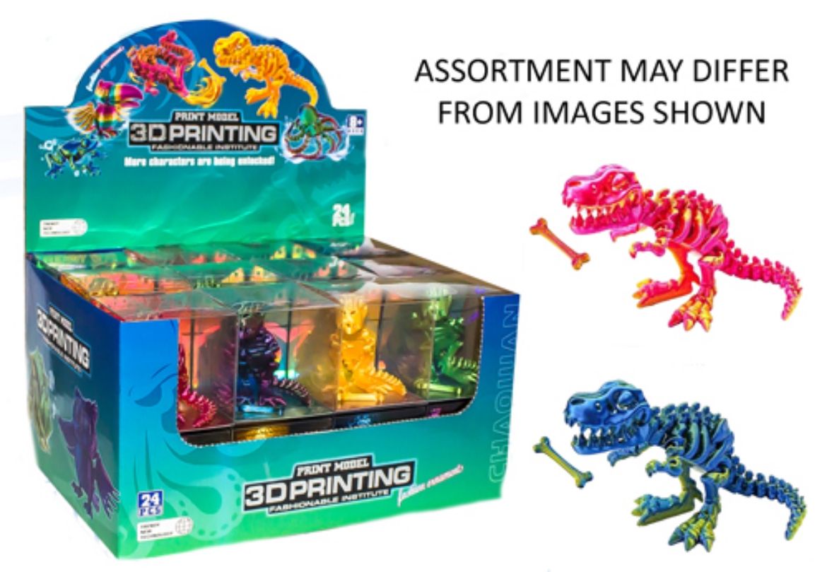 Picture of 3D Printed Firgures assorted - DINOSAUR ( ONLY SOLD in Display of 24 )