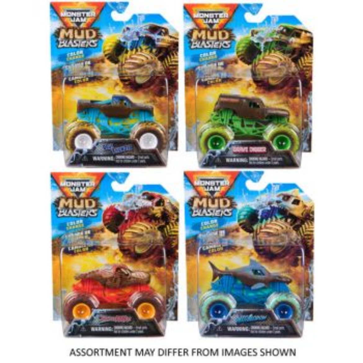 Picture of Monster Jam 1:64 Mud Blasters assorted ( ONLY SOLD in Carton of 4 )