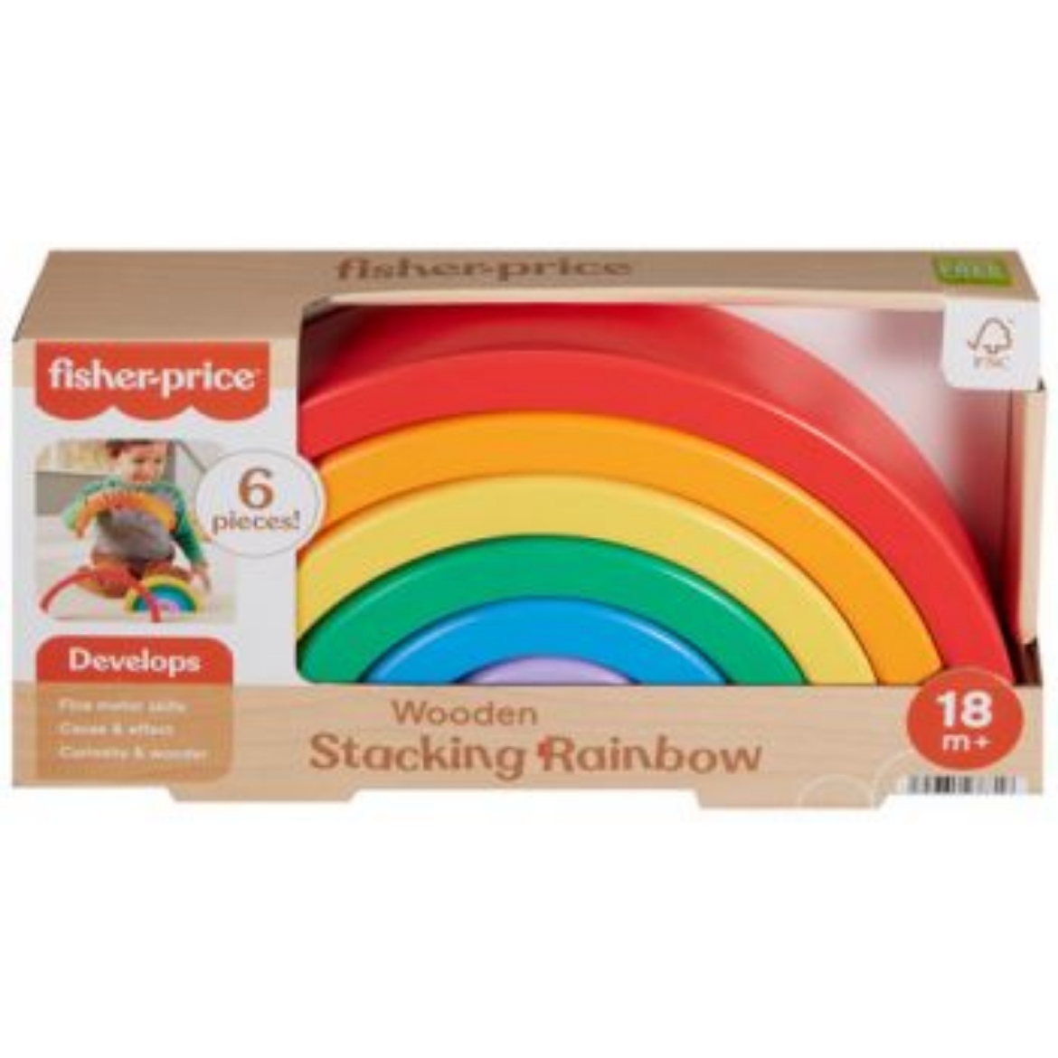 Picture of Fisher Price Wooden Stacking Rainbow