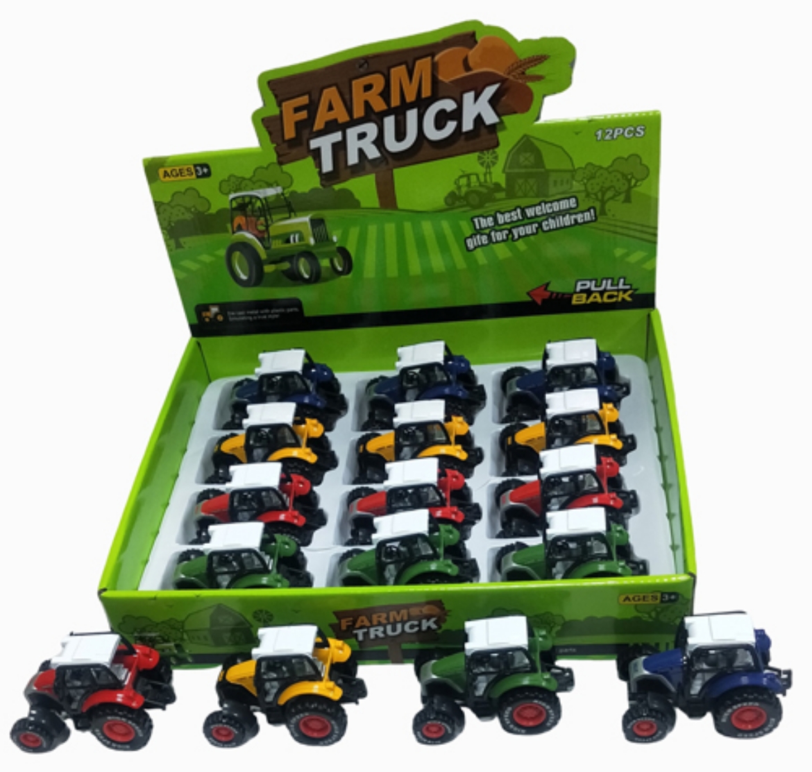 Picture of Farm Tractor 9cm (ONLY SOLD in Display of 12 )