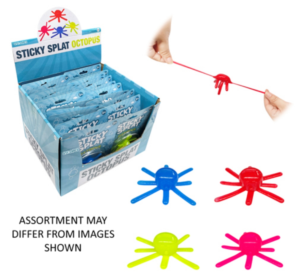 Picture of Sticky Splat Octopus assorted ( ONLY SOLD in Display of 24 )