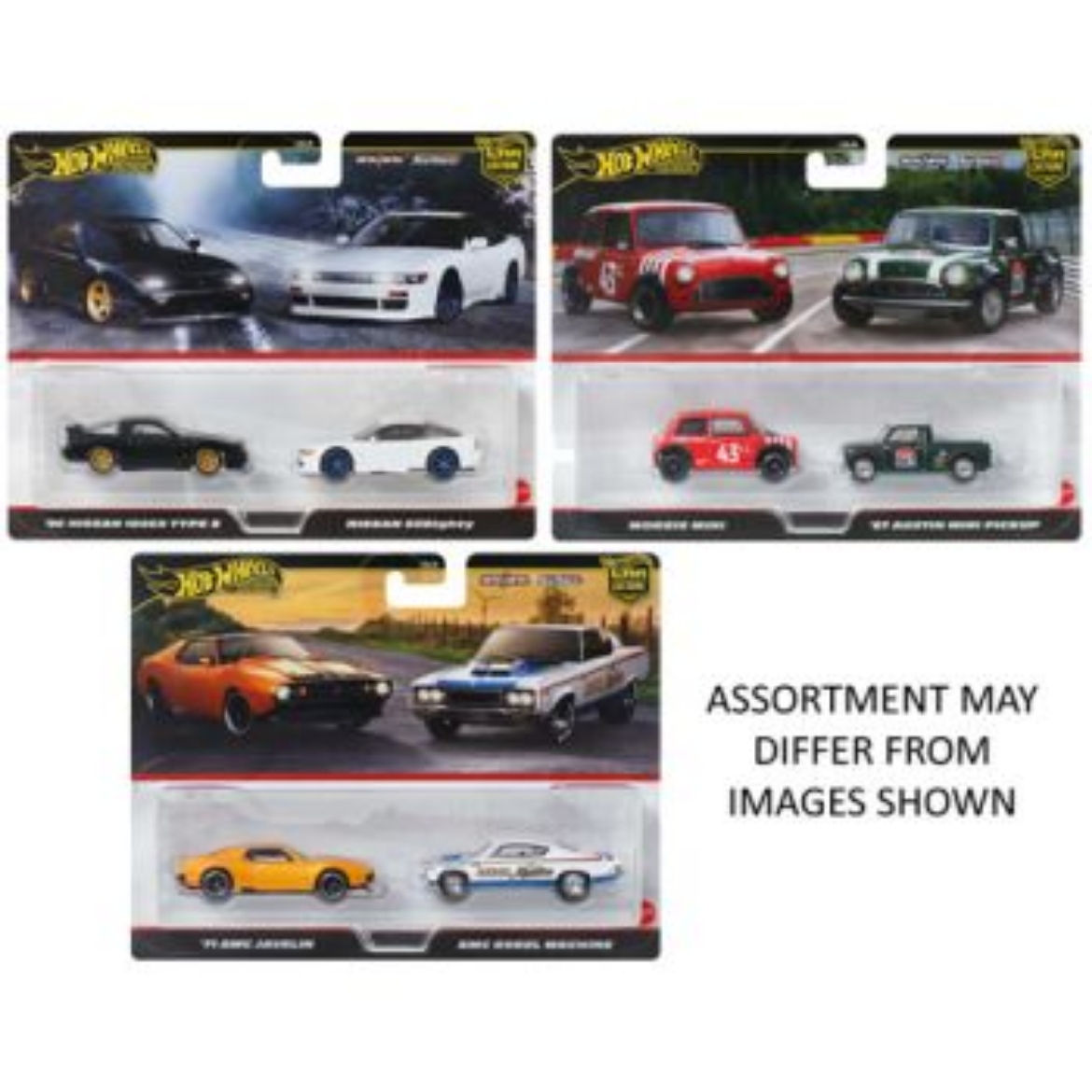 Picture of Hot Wheels Premium Car Culture 2 Pack assorted ( ONLY SOLD in Carton of 8 )