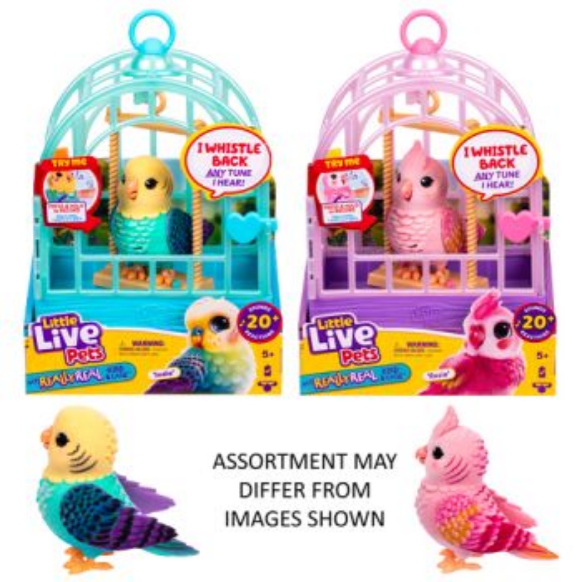Picture of Little Live Pets My Really Real Bird & Cage assorted ( ONLY SOLD in Carton of 2 )