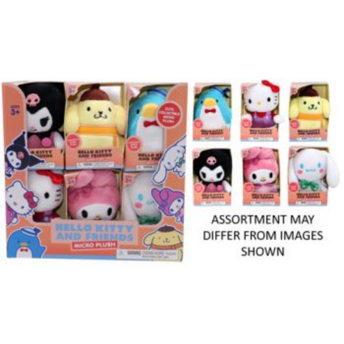 Picture of Hello Kitty Micro Plush Wave 4 assorted ( ONLY SOLD in Display of 18 )