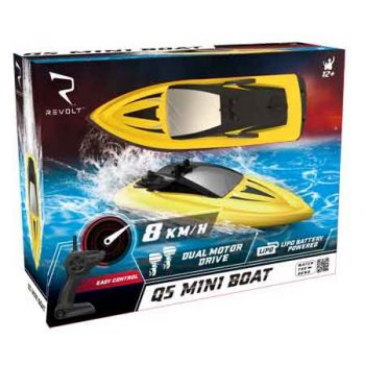 Picture of Revolt Radio Control 2.4Ghz Q5 Galaxy Speedboat with Dual Propellers