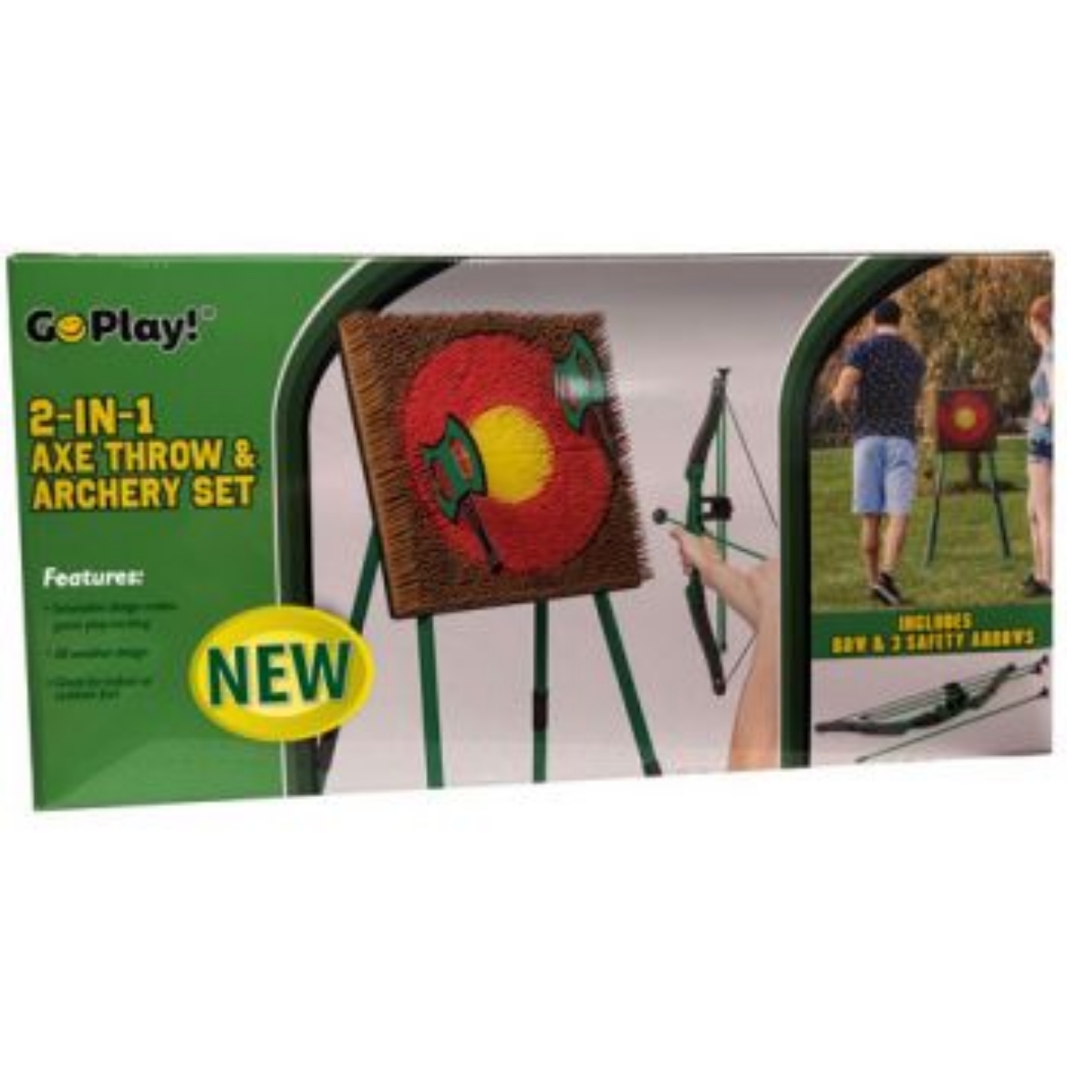 Picture of Go Play! 2 in 1 Axe Throw and Archery Set