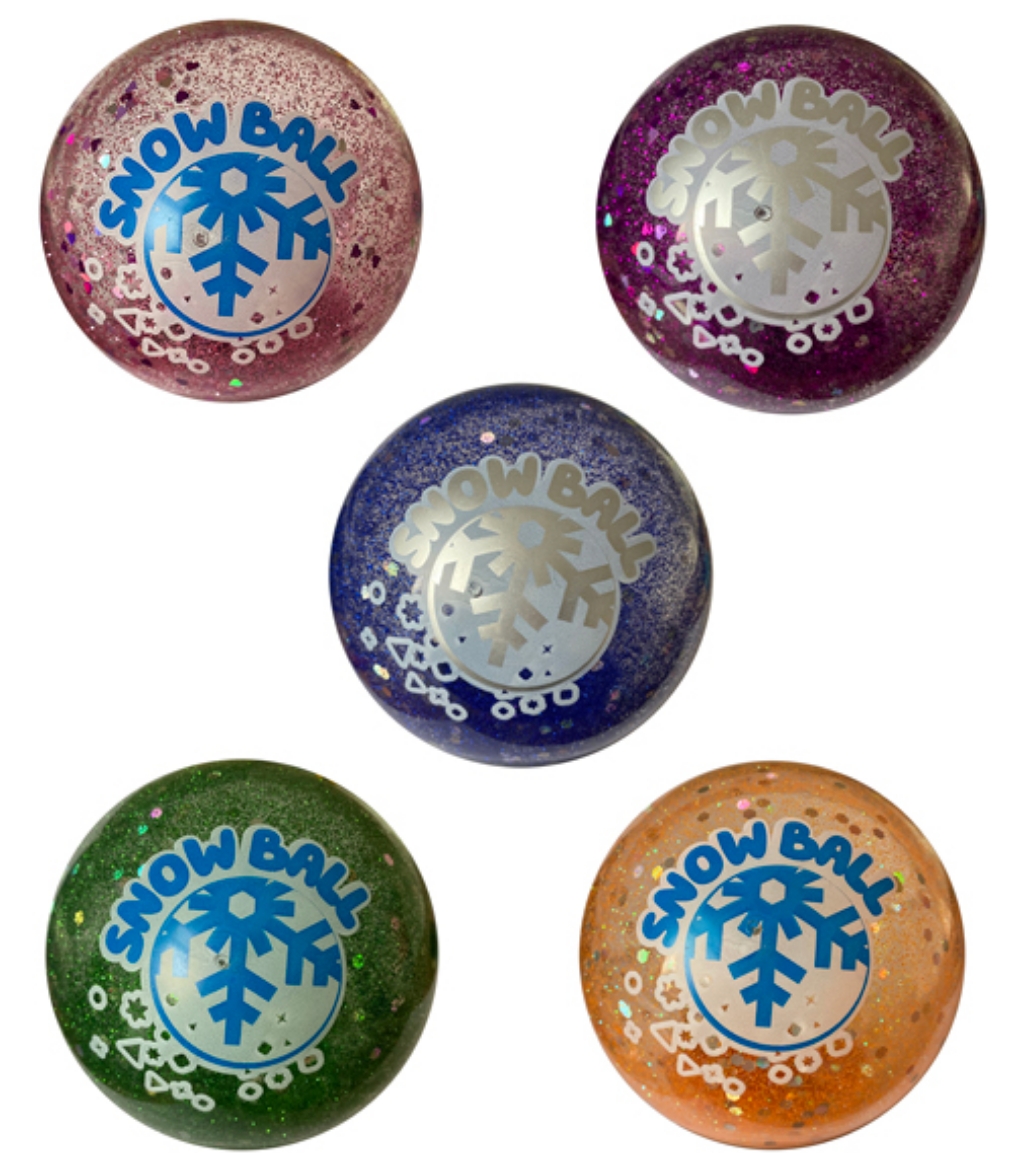 Picture of Light-Up 10cm Glitter Snow Balls assorted ( ONLY SOLD in Display of 12 ) ( was RRP $5.99 )