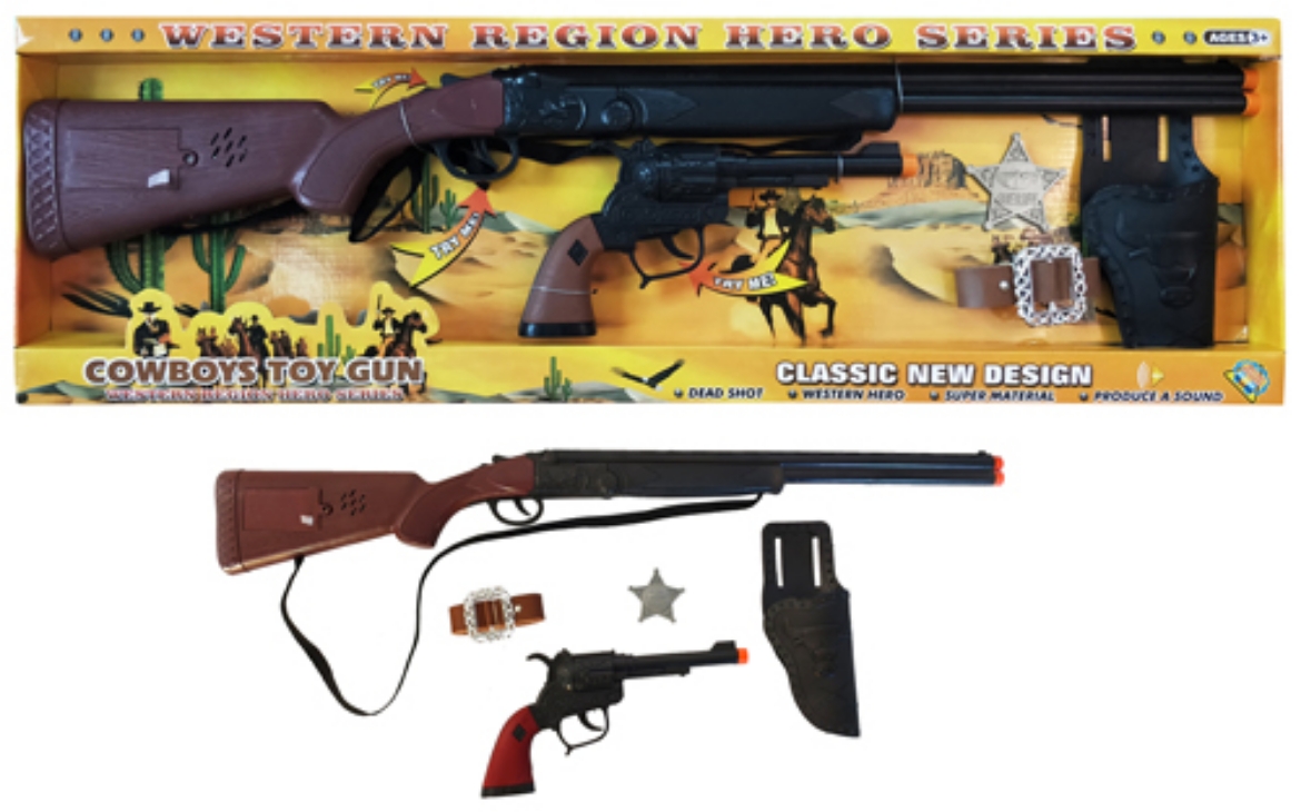 Picture of Battery Operated Cowboy Rifle & Pistol Set