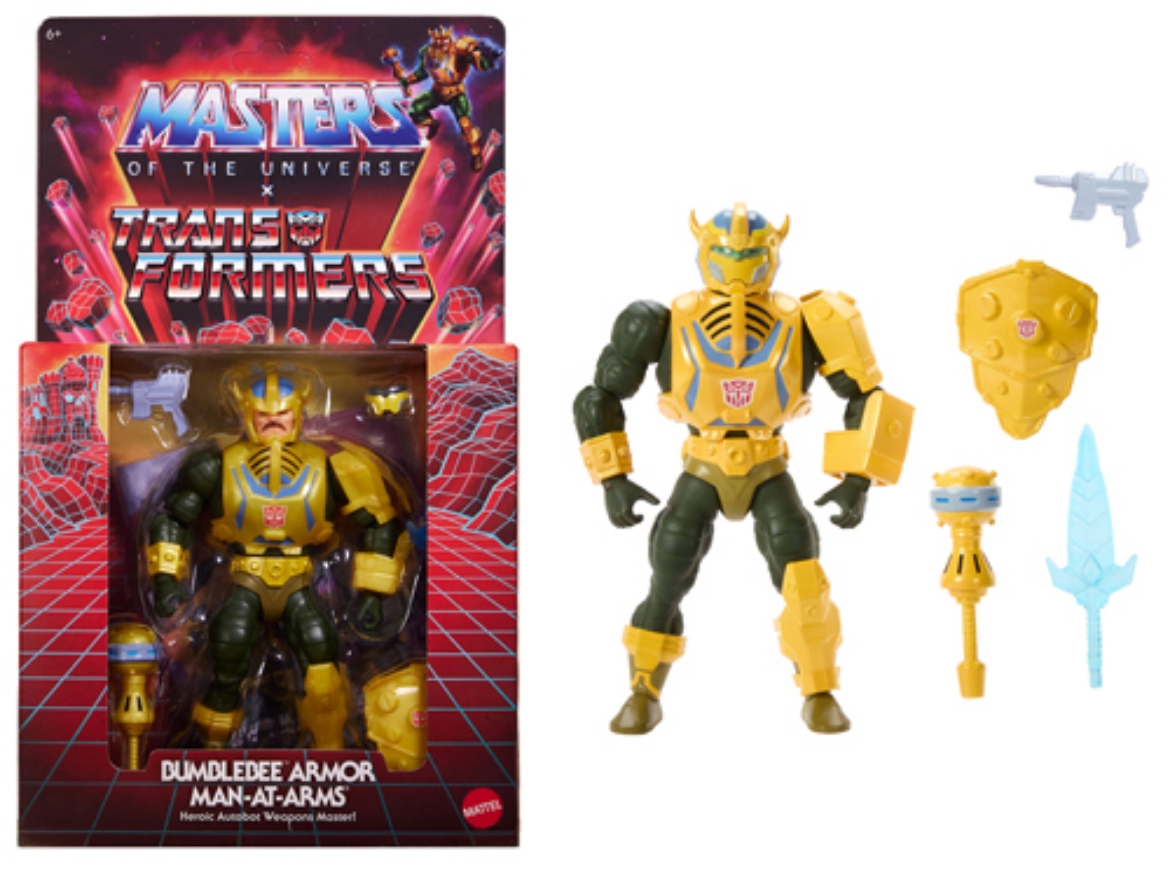 Picture of Masters of the Universe x Transformers Bumblebee Armor Man-At-Arms Action Figure