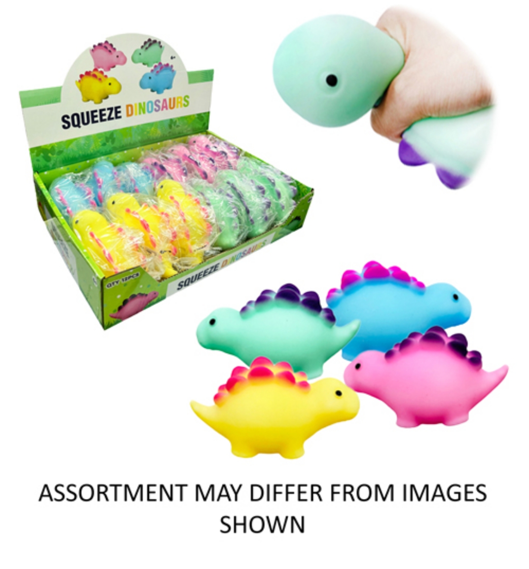 Picture of Squishy Dinosaur 12cm assorted ( ONLY SOLD in Display of 12 )