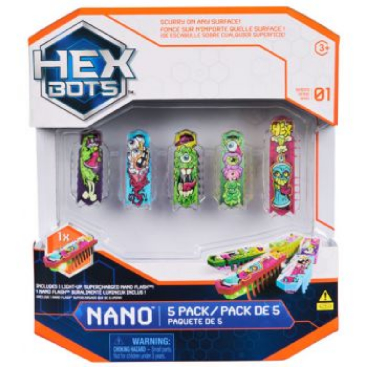 Picture of Hex Bots Flash Nano 5pk ( ONLY SOLD in Display of 6 )