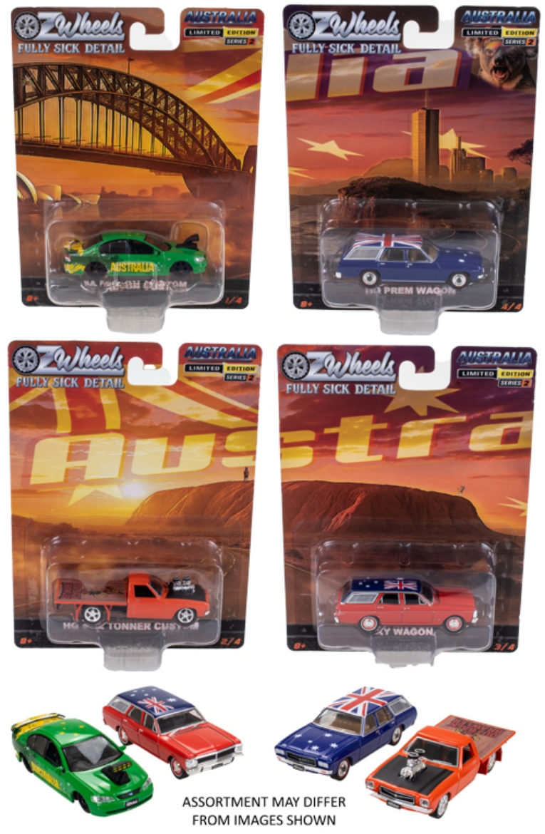 Picture of Oz Wheels 1:64 Australia Day FSD assorted ( ONLY SOLD in Carton of 12 )