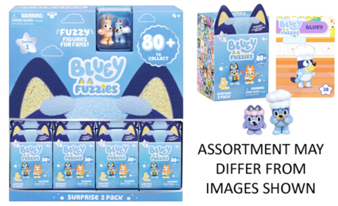Picture of Bluey Fuzzies Series 1 Collectible 2 Pack assorted ( ONLY SOLD in Display of 23 )