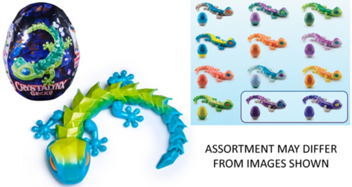 Picture of Crystalynx 12inch Gecko assorted ( ONLY SOLD in Display of 6 )