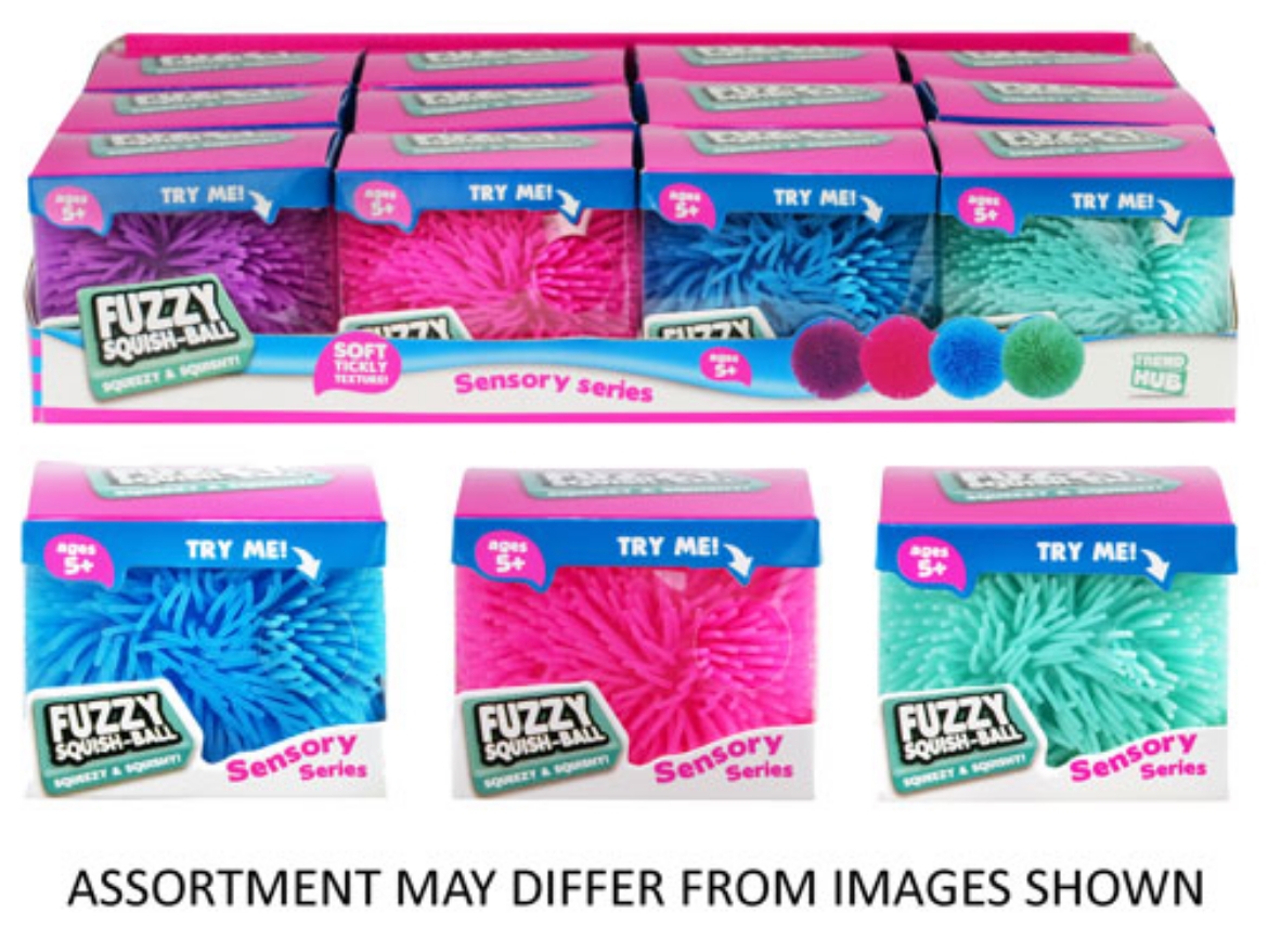 Picture of Trend Hub Fuzzy Squish-Ball assorted ( ONLY SOLD in Display of 12 )