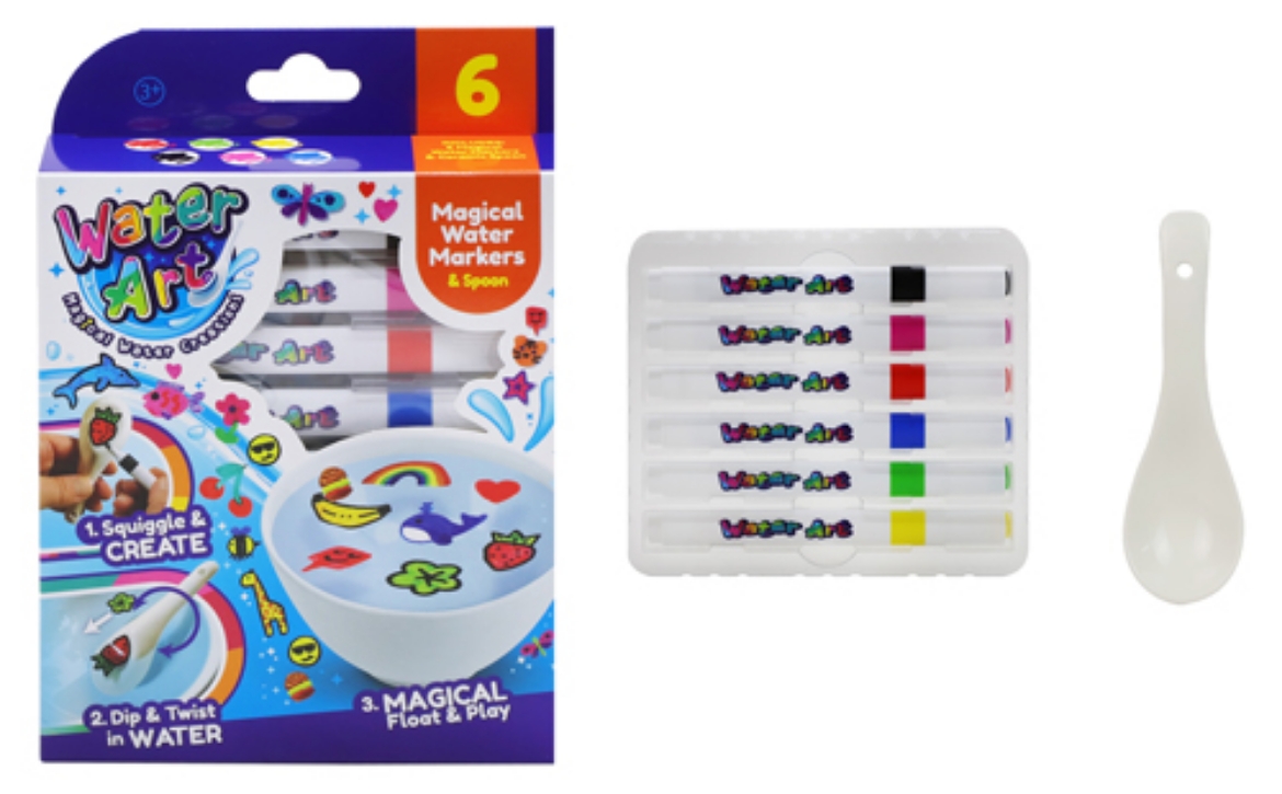 Picture of Water Art 6pk Markers with Ceramic Spoon