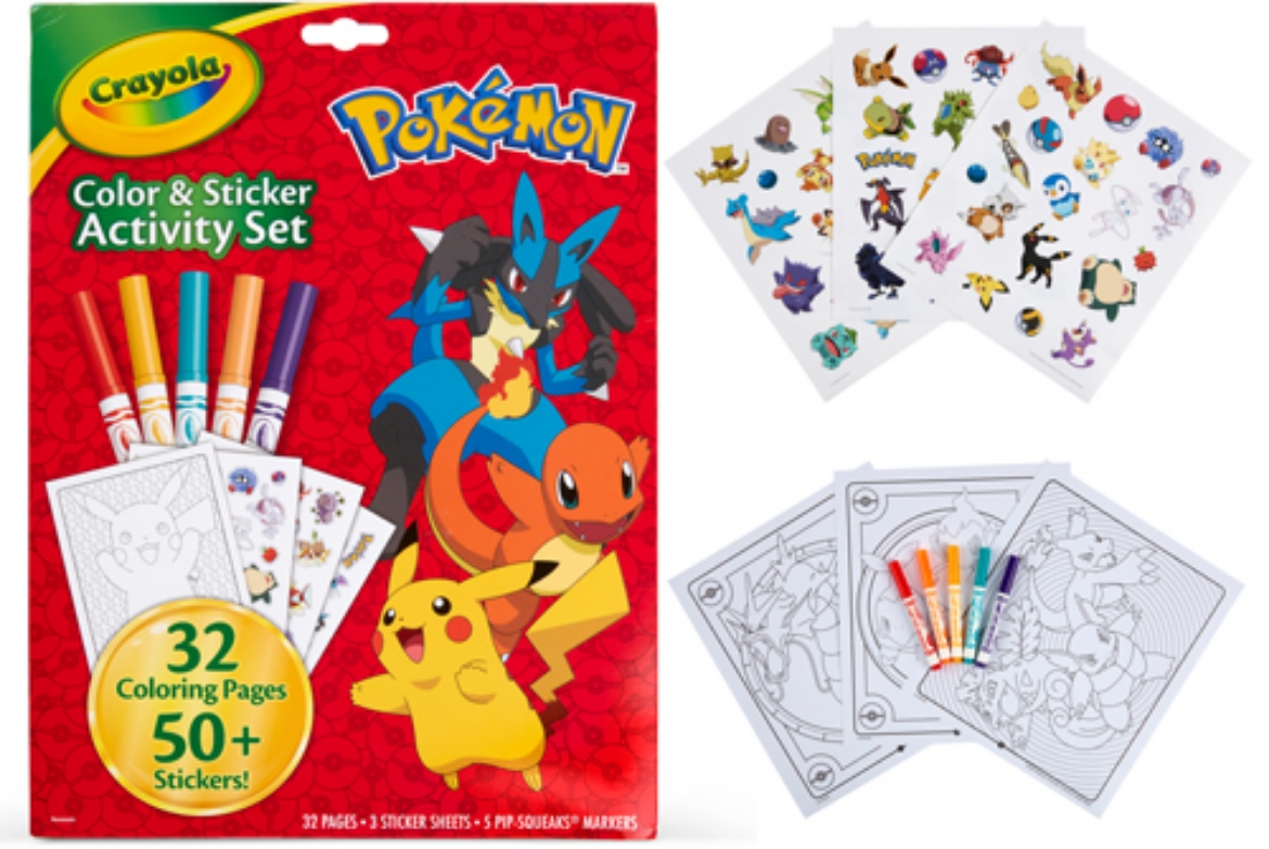 Picture of Crayola Color & Sticker Activity Set, Pokemon