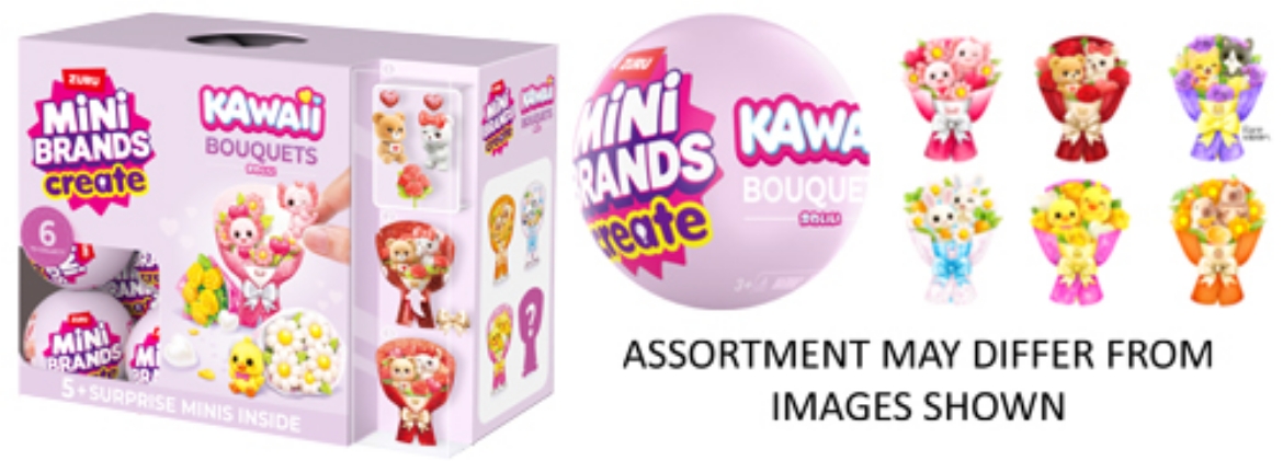 Picture of ZURU Mini Brands Create - Kawaii Bouquet Series 1  ( ONLY SOLD in Display of 25 )