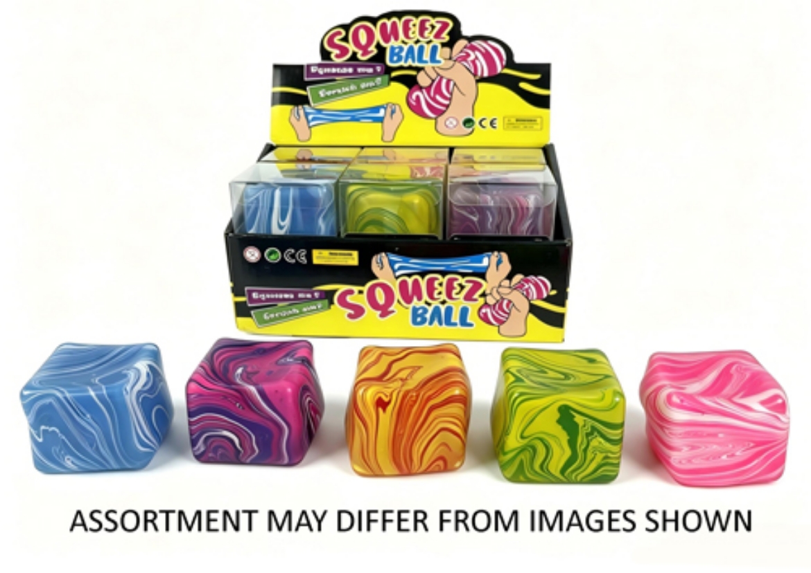 Picture of Squishy Marble Cube assorted ( ONLY SOLD in Display of 12 )