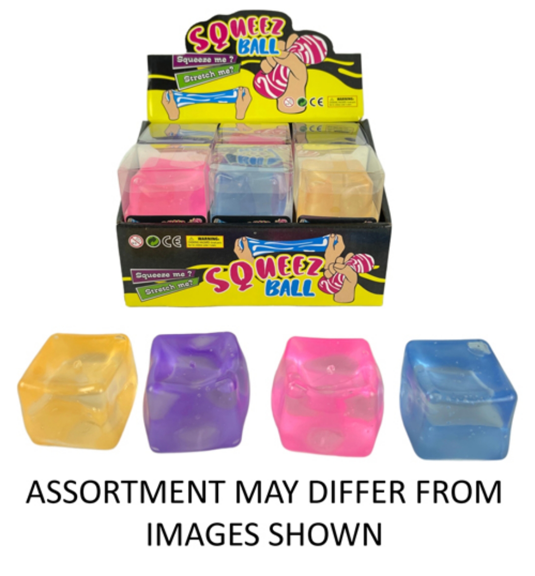 Picture of Squishy Translucent Cube assorted ( ONLY SOLD in Display of 12 )