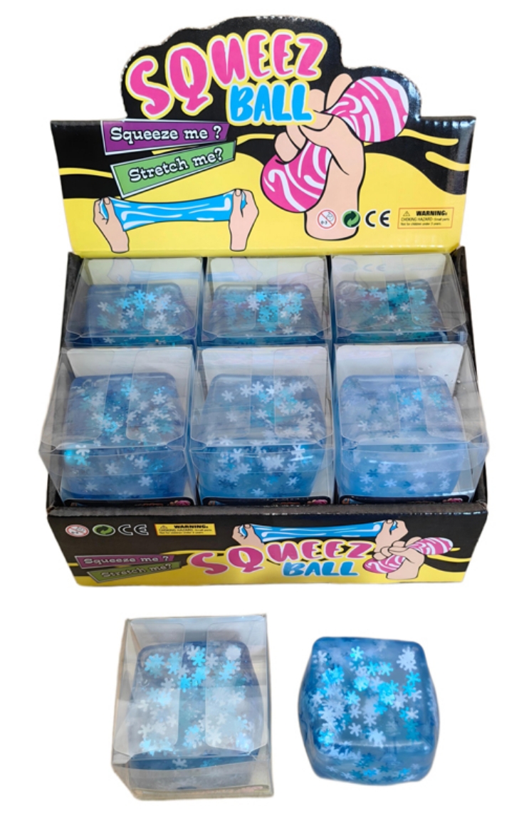 Picture of Squishy Snowflake Cube ( ONLY SOLD in Display of 12 )