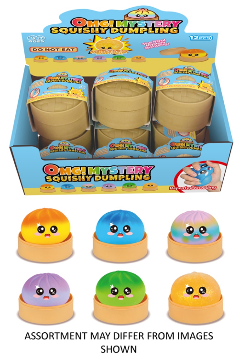 Picture of Squishy Mystery Rainbow 8.5cm Dumpling assorted ( ONLY SOLD in Display of 12 )