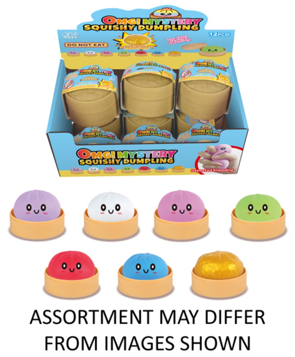 Picture of Squishy Mystery NEON 8.5cm Dumpling assorted ( ONLY SOLD in Display of 12 )