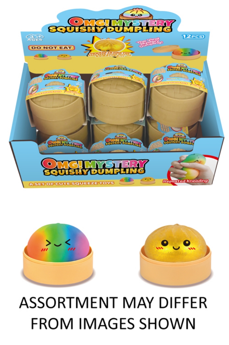 Picture of Squishy Mystery Multi-Colour 8.5cm Dumpling assorted ( ONLY SOLD in Display of 12 )