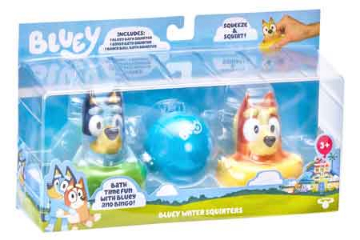 Picture of Bluey Bath Squirters 3pk ( ONLY SOLD in Carton of 3 )