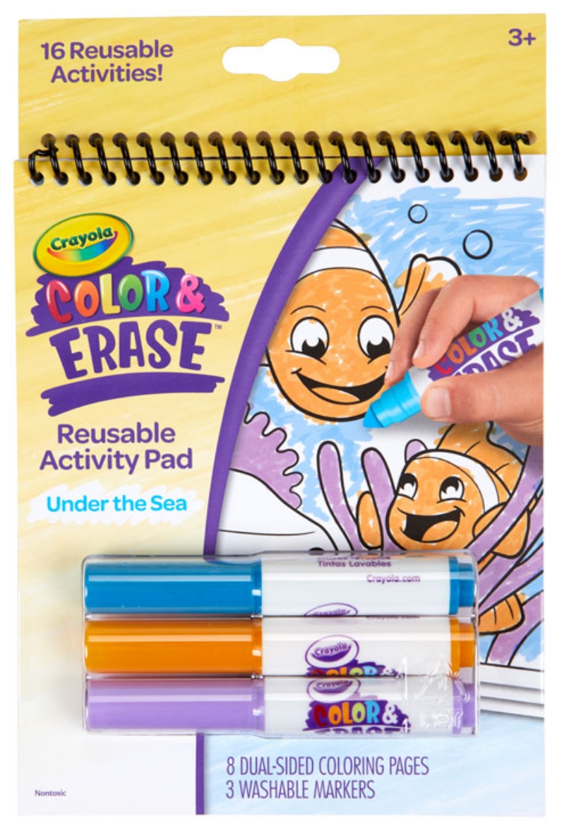 Picture of Crayola Color & Erase Reusable Activity Pad - Under the Sea