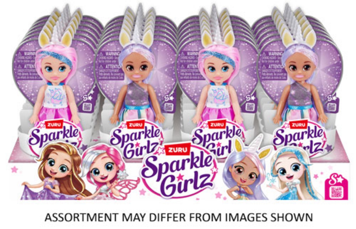 Picture of ZURU Sparkle Girlz 4.7" Unicorn Princess Cupcake Doll assorted ( ONLY SOLD in Display of 24 )