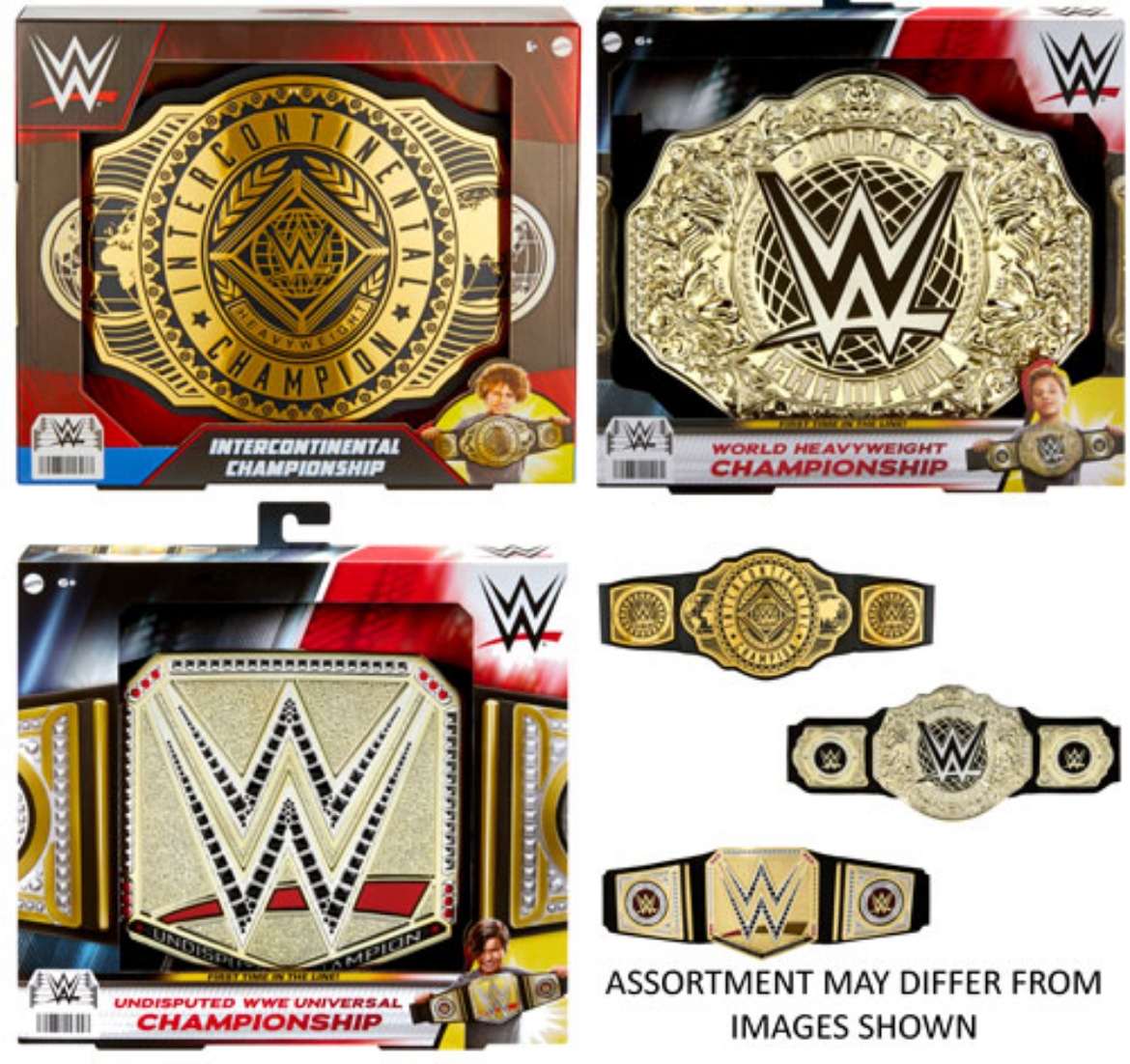 Picture of WWE Championship Belt assorted ( ONLY SOLD in Carton of 4 )