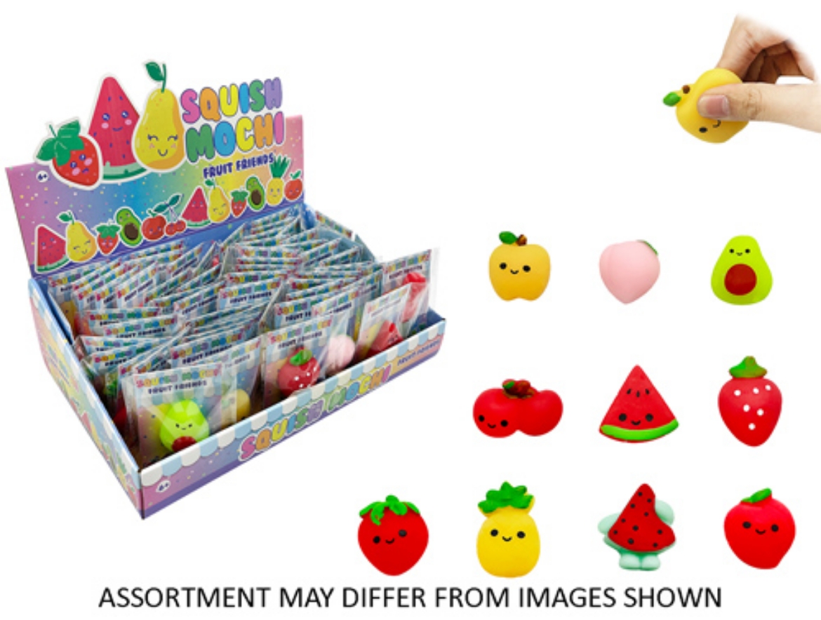 Picture of Squishy Mochi Fruit assorted ( ONLY SOLD in Display of 60 )