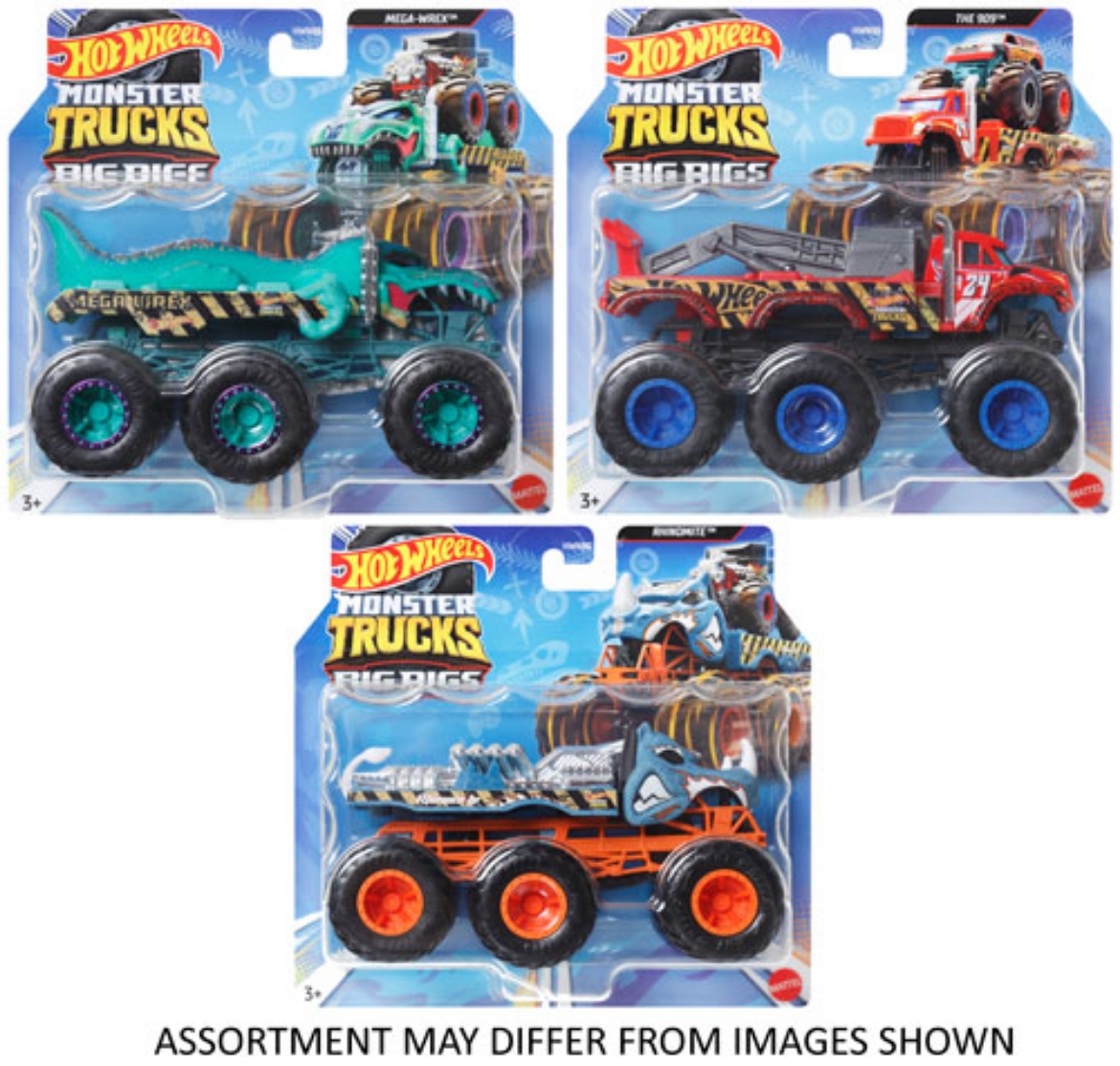Picture of Hot Wheels Monster Trucks Big Rigs assorted ( ONLY SOLD in Carton of 4 )