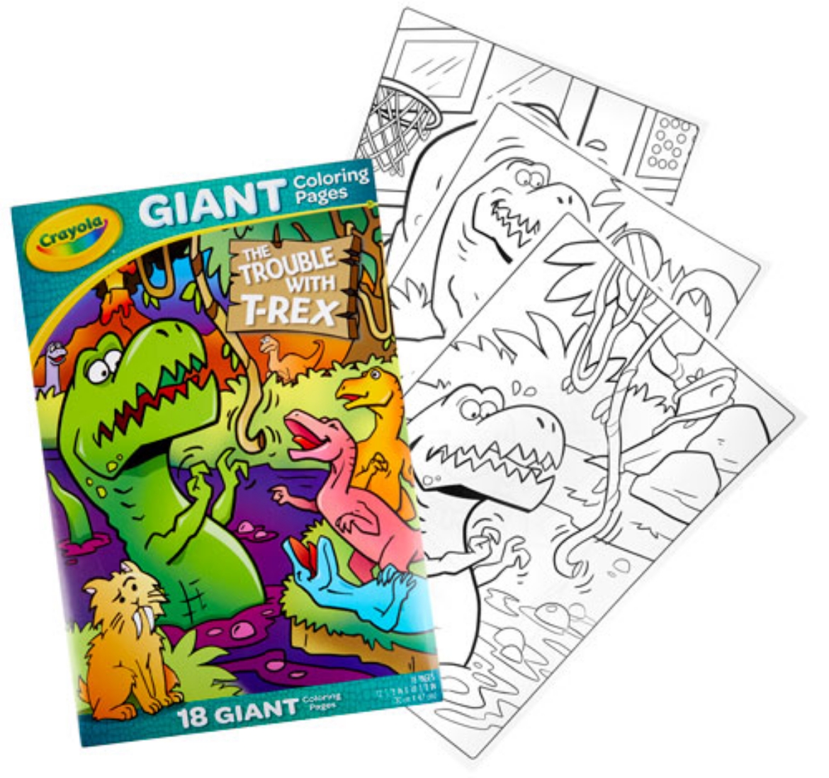Picture of Crayola Giant Colouring Pages - The Trouble with T-Rex