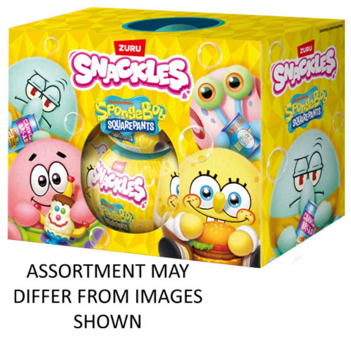 Picture of ZURU Snackles 5" Capsule Spongebob Squarepants  assorted ( ONLY SOLD in Display of 15 )