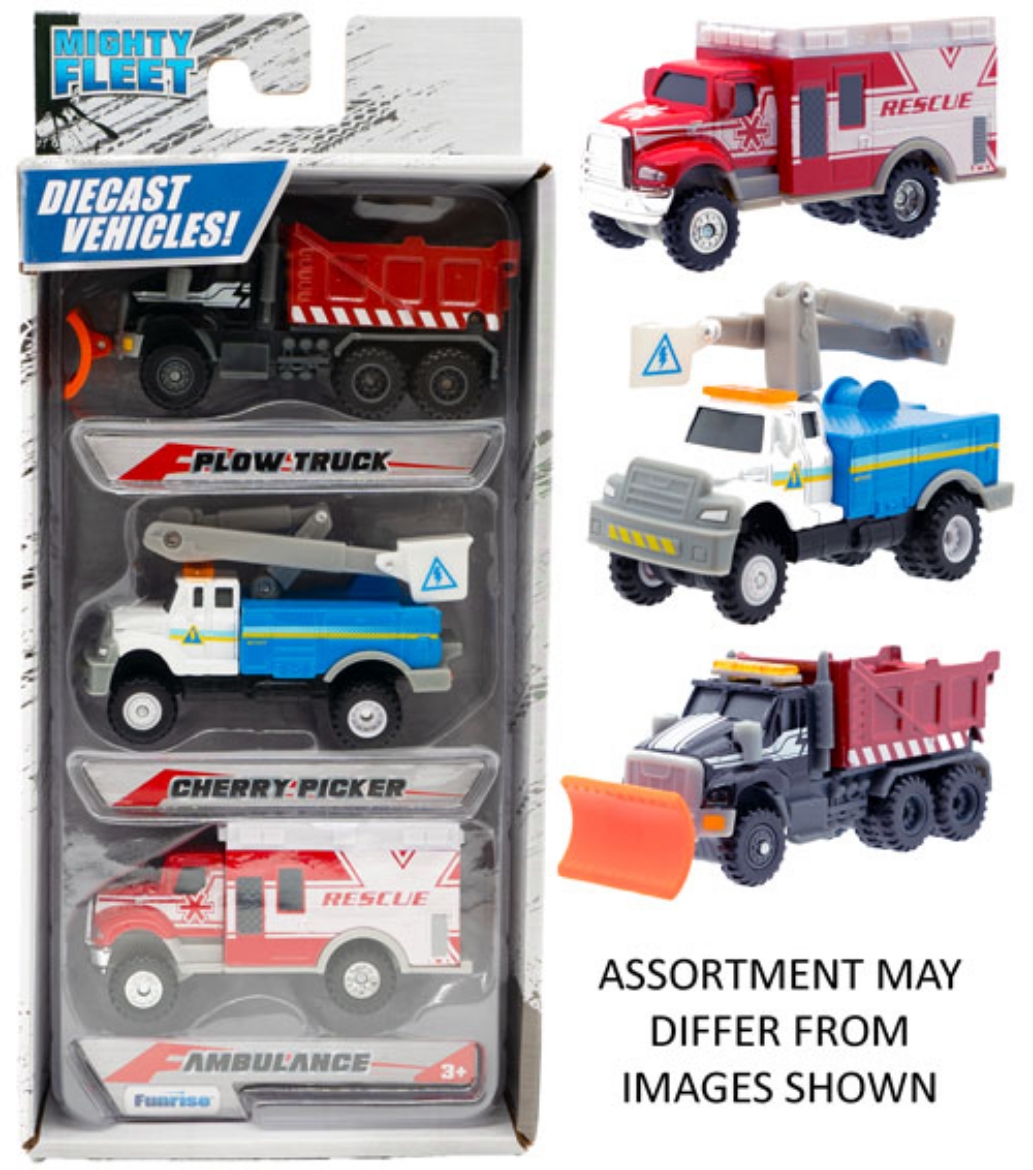 Picture of Mighty Fleet Diecast 3pk #2  assorted ( ONLY SOLD in Carton of 6 )
