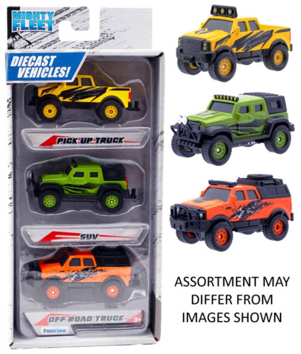 Picture of Mighty Fleet Diecast 3pk #3  assorted ( ONLY SOLD in Carton of 6 )