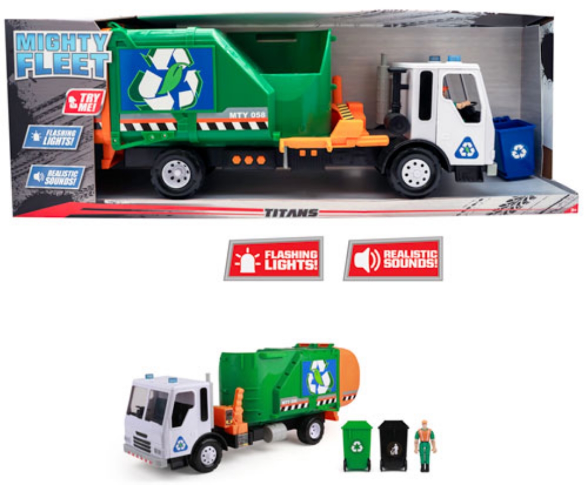 Picture of Mighty Fleet Titans Go Green Garbage Truck