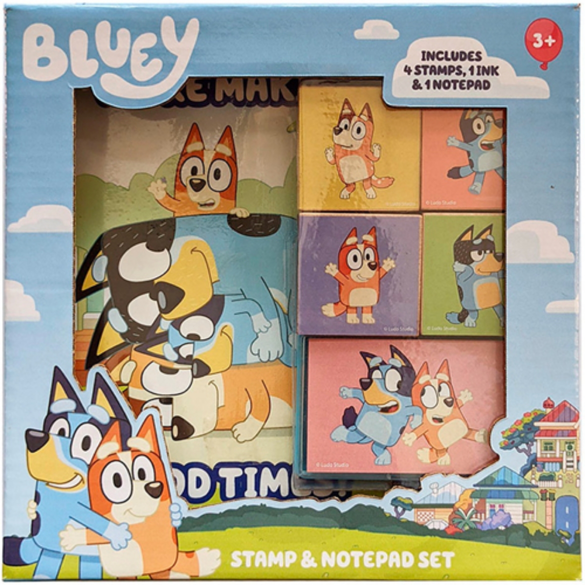 Picture of Bluey Stamp & Notepad Set ( ONLY SOLD in Display of 6 )